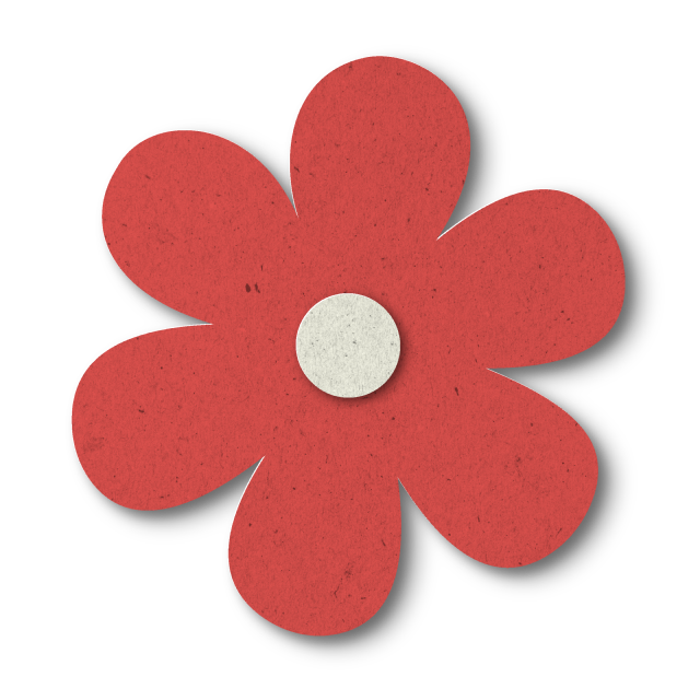 red paper flower logo